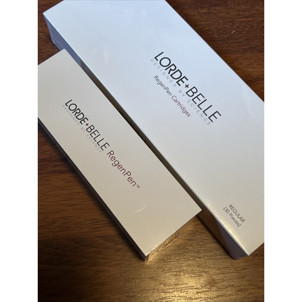 LORDE + BELLE THE VIRAL REGENPEN NEW IN BOX - 1 PEN AND 30-Pack Daily Cartridges